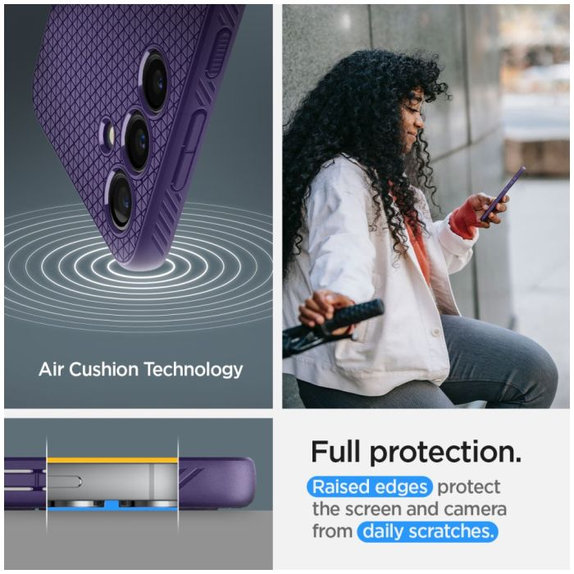 Θήκη Liquid Air για Samsung S24,  Deep Purple, Spigen