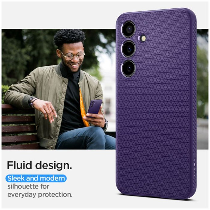 Θήκη Liquid Air για Samsung S24 |  Deep Purple | Spigen