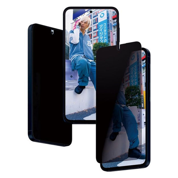 Προστατευτικό Γυαλί με εφαρμοστή για Samsung A55, Re:Fresh UWF Privacy, Μαύρο, Black, PanzerGlass