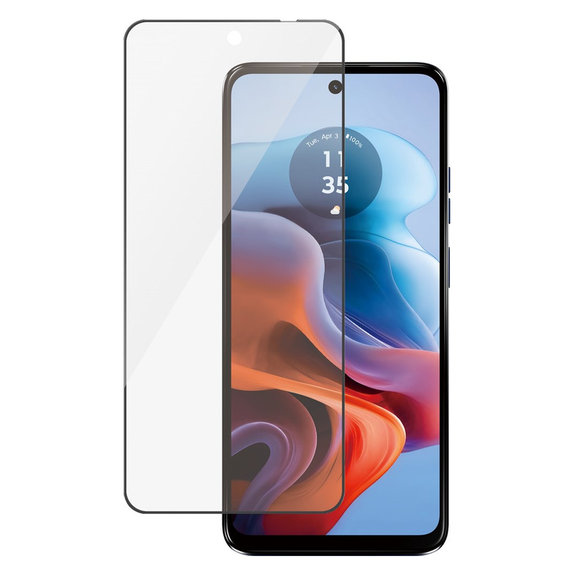 Σκληρυμένο γυαλί UWF για Motorola Moto G34, Μαύρο, PanzerGlass