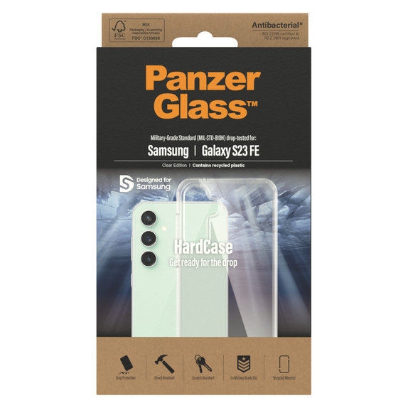 Θήκη HardCase AB για Samsung Galaxy S23 FE, Διάφανο, PanzerGlass