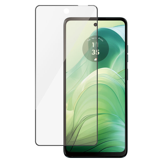 Σκληρυμένο γυαλί UWF για Motorola Moto G04/E14/G24 Power, Μαύρο, PanzerGlass