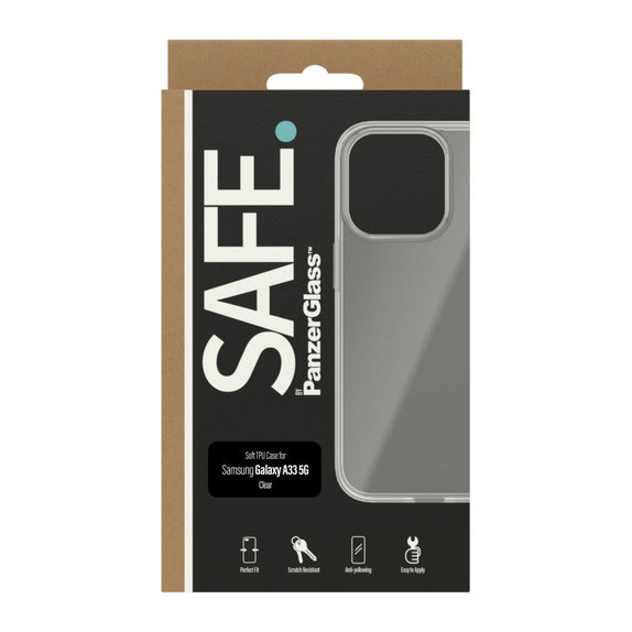 Θήκη TPU για Samsung Galaxy A33 5G, Διάφανο, SAFE by PanzerGlass