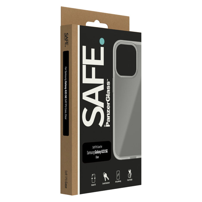 Θήκη TPU για Samsung Galaxy A33 5G, Διάφανο, SAFE by PanzerGlass