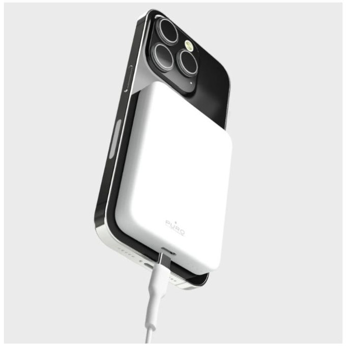 Θήκη MagSafe PowerBank 4200 mAh 5W | USB-C | Λευκό | White | PURO