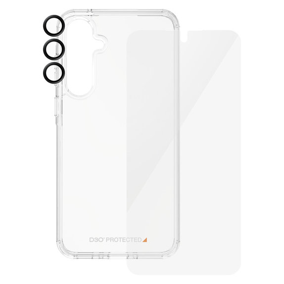 Bundle Hoops + Σκληρυμένο γυαλί UWF + Hard Case D3O για Samsung Galaxy A55 5G, PanzerGlass