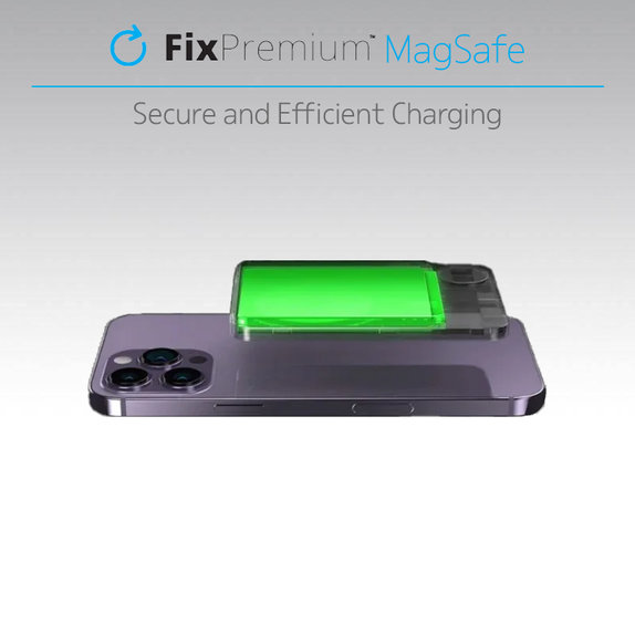 MagSafe PowerBank με LCD 10 000mAh | μαύρο | black | FixPremium