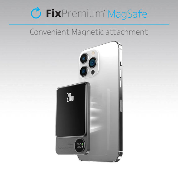 MagSafe PowerBank με LCD 5000mAh | πράσινο | green | FixPremium