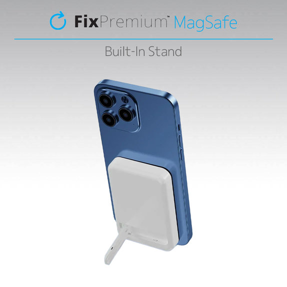 MagSafe PowerBank με Βάση 5000mAh | μαύρο | black | FixPremium