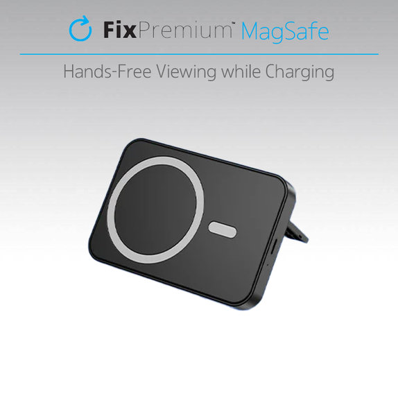MagSafe PowerBank με Βάση 5000mAh | μαύρο | black | FixPremium