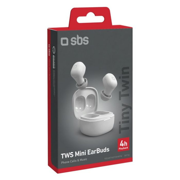 Ασύρματα Ακουστικά TWS Mini | White | Λευκό | SBS