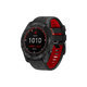 Δίχρωμο Λουράκι Σιλικόνης για Garmin (QuickFit 26mm) | Μαύρο | Black | FixPremium