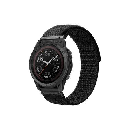 Λουράκι Νάιλον για Garmin (QuickFit 22mm) | Μαύρο | Black | FixPremium