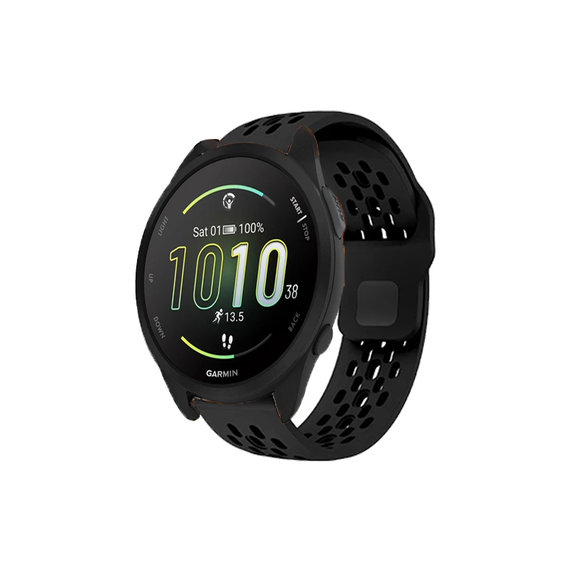 Universal Λουράκι Σιλικόνης για Garmin (20mm) | Μαύρο | Black | FixPremium