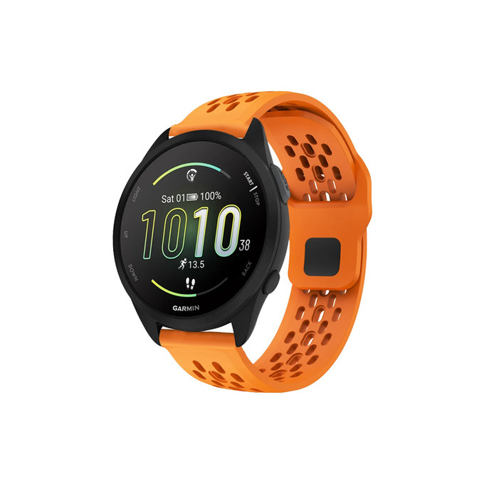 Universal Λουράκι Σιλικόνης για Garmin (20mm) | Πορτοκάλι | Orange | FixPremium
