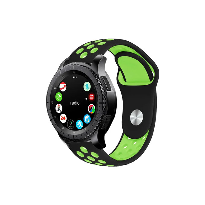 Λουράκι Σιλικόνης Sports για Garmin (20mm) | Μαύρο | Black | FixPremium