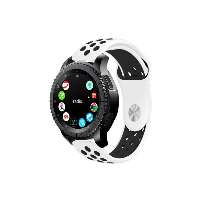 Λουράκι Σιλικόνης Sports για Garmin (20mm) | Λευκό | White | FixPremium