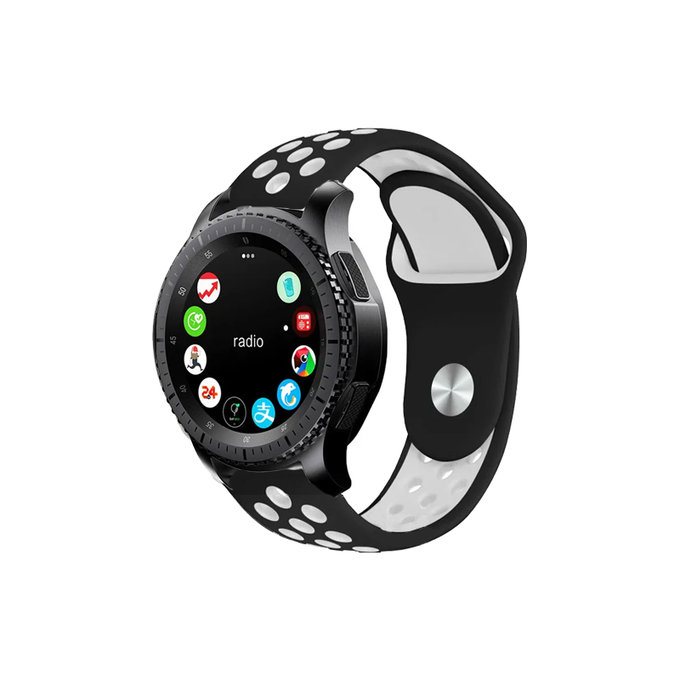 Λουράκι Σιλικόνης Sports για Garmin (20mm) | Μαύρο | Black | FixPremium