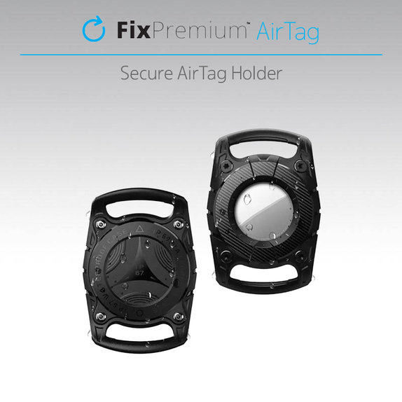 Κολάρο AirTag για Σκύλους και Γάτες, Μαύρο | Black | FixPremium
