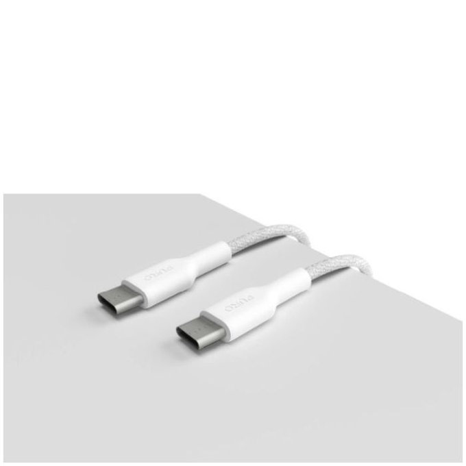 Καλώδιο USB-C / USB-C, 240W, Fabrik FABK4 (2m), Λευκό | White | PURO