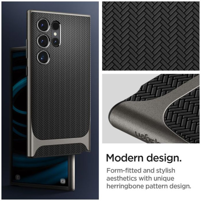 Θήκη Neo Hybrid για Samsung S24 Ultra | Gunmetal | Spigen