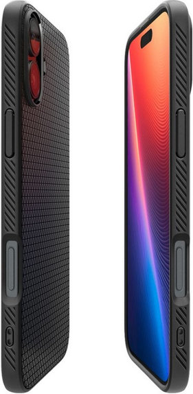 Θήκη Liquid Air για iPhone 16 Plus | Matte Black | Spigen