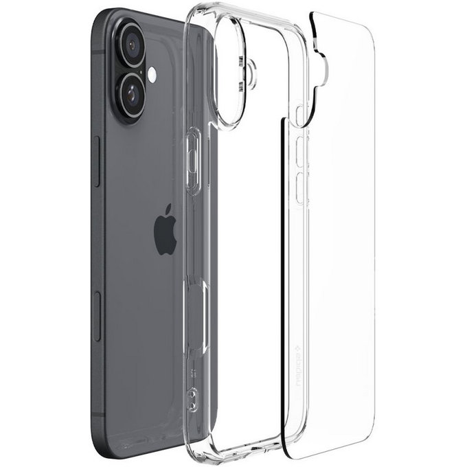 Θήκη Ultra Hybrid για iPhone 16 Plus | Transparent | Crystal Clear | Spigen