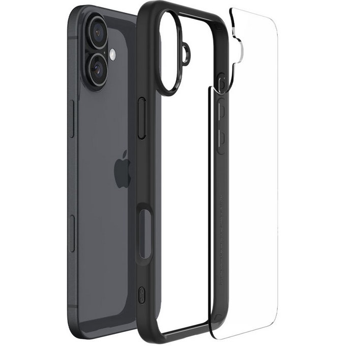 Θήκη Ultra Hybrid για iPhone 16 Plus | Matte Black | Spigen