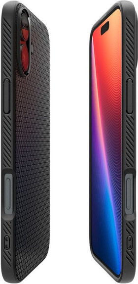 Θήκη Liquid Air για iPhone 16 | Matte Black | Spigen