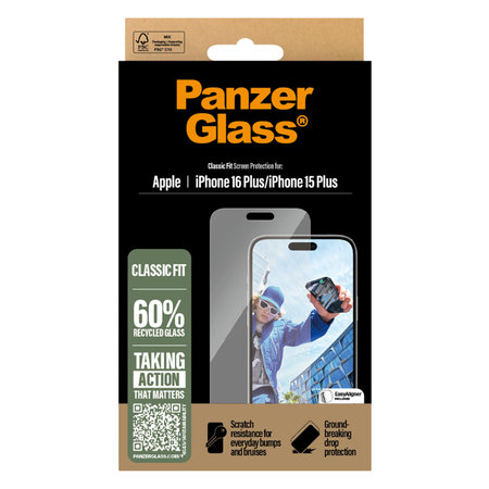 Προστατευτικό Γυαλί για iPhone 16 Plus | transparent | PanzerGlass
