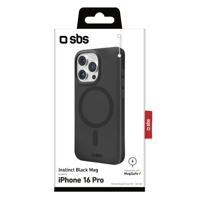 Θήκη Instinct Mag με MagSafe για iPhone 16 Pro | Μαύρο | Black | SBS