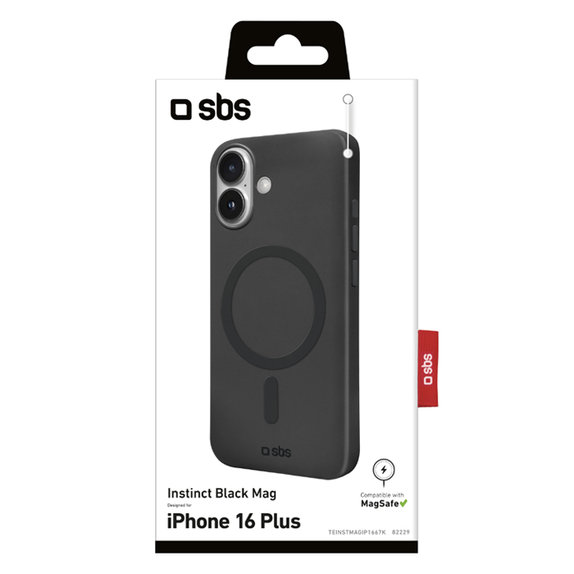 Θήκη Instinct Mag με MagSafe για iPhone 16 Plus | Μαύρο | Black | SBS