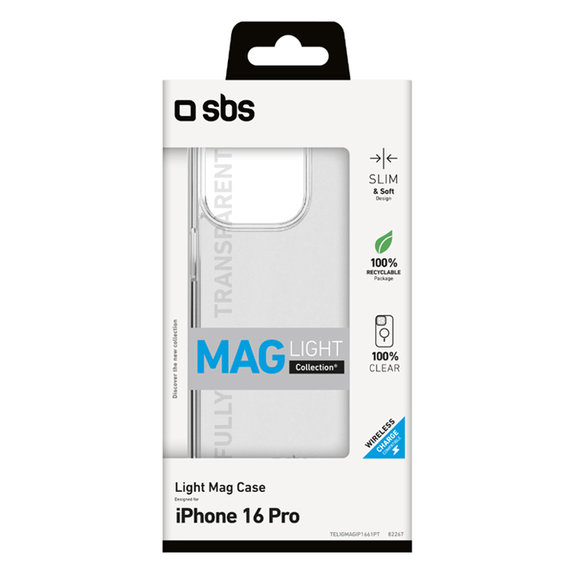 Θήκη Light Mag με MagSafe για iPhone 16 Pro | Transparent | SBS