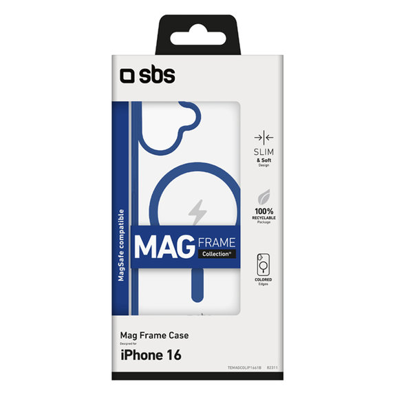 Θήκη Mag Frame με MagSafe για iPhone 16 | Μπλε | Blue | SBS