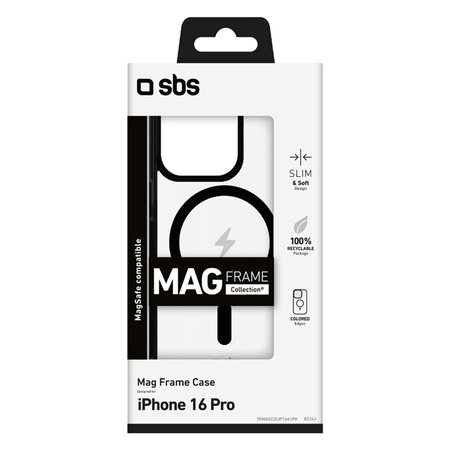 Θήκη Mag Frame με MagSafe για iPhone 16 Pro | Μαύρο | Black | SBS