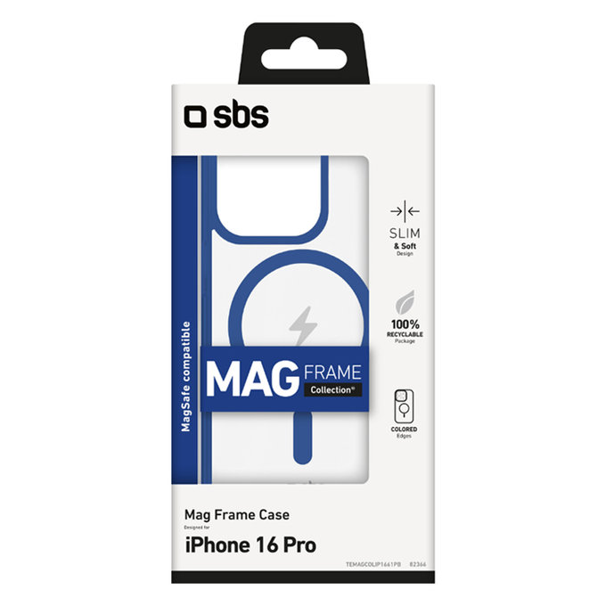 Θήκη Mag Frame με MagSafe για iPhone 16 Pro | Μπλε | Blue | SBS