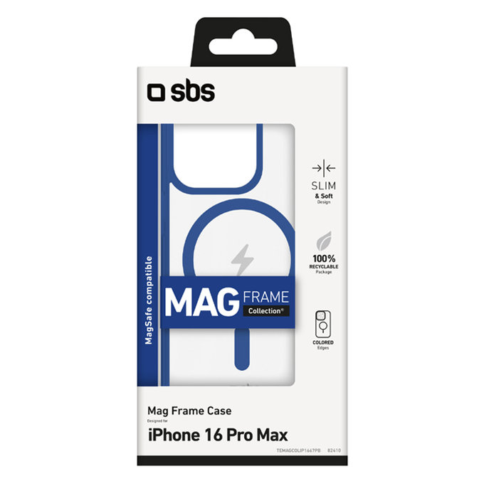 Θήκη Mag Frame με MagSafe για iPhone 16 Pro Max | Μπλε | Blue | SBS
