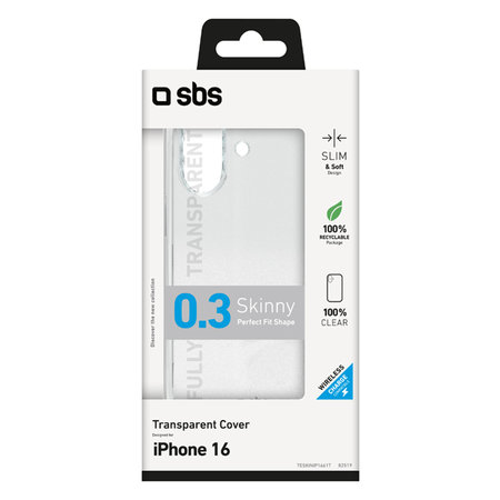 Θήκες Skinny για iPhone 16 | Transparent | SBS