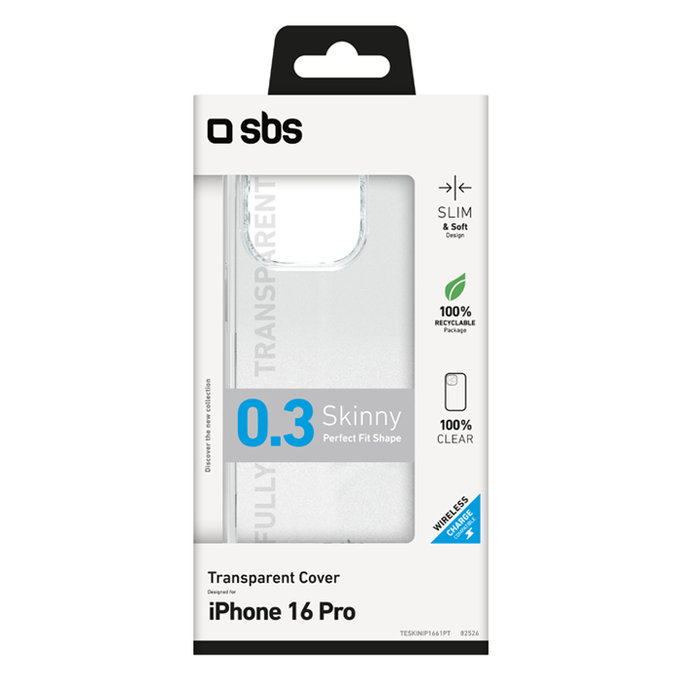 Θήκες Skinny για iPhone 16 Pro | Transparent | SBS