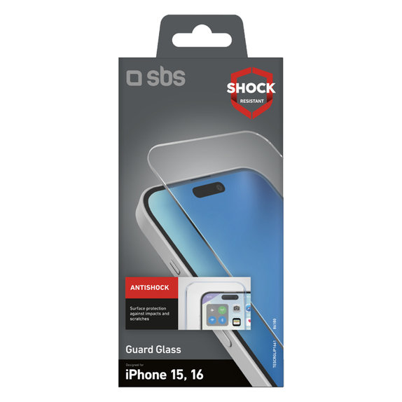 Προστατευτικό Γυαλί Guard Glass για iPhone 16 | transparent | SBS