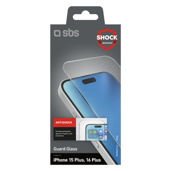 Προστατευτικό Γυαλί Guard Glass για iPhone 16 Plus | transparent | SBS