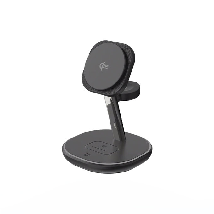 Θήκη MagSafe Charging Stand με Qi2 | Μαύρο | Black | FixPremium