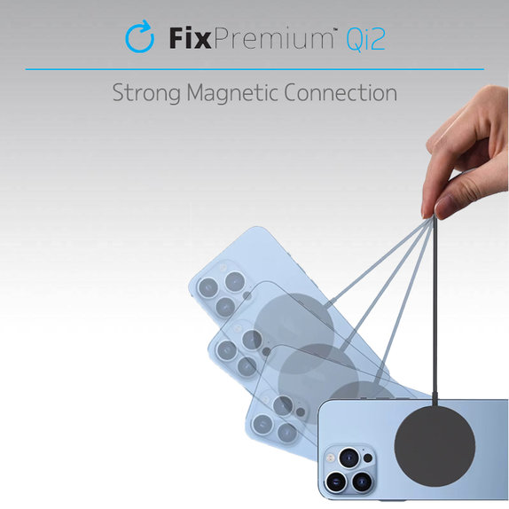 Θήκη MagSafe Charger με Qi2 | Μαύρο | Black | FixPremium