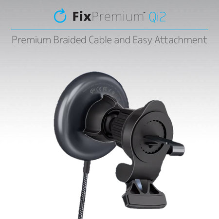 Θήκη MagSafe Car Charger με Qi2 | Μαύρο | Black | FixPremium