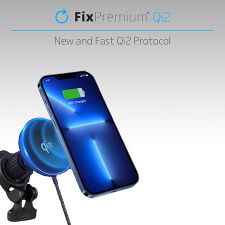 Θήκη MagSafe Car Charger με Qi2 | Μαύρο | Black | FixPremium
