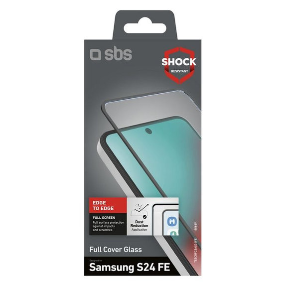Προστατευτικό Γυαλί Full Cover για Samsung A36 | A56 & S24 FE | Μαύρο | Black | SBS