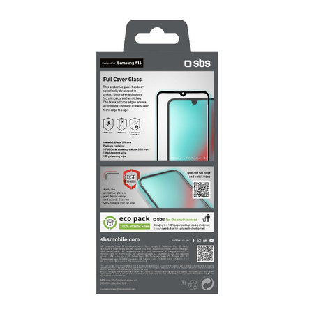 Προστατευτικό Γυαλί Full Cover για Samsung A17, A16 & A26, Μαύρο, Black, SBS
