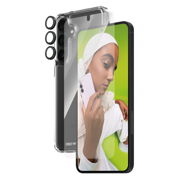 Bundle Hoops + Σκληρυμένο γυαλί UWF + Hard Case D3O για Samsung Galaxy S24+, PanzerGlass