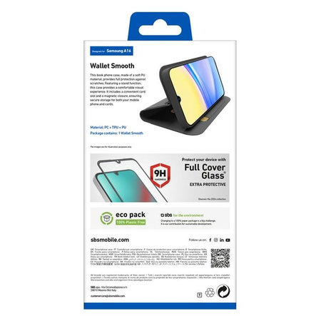 Θήκη Book Wallet Smooth για Samsung A16 | Μαύρο | Black | SBS