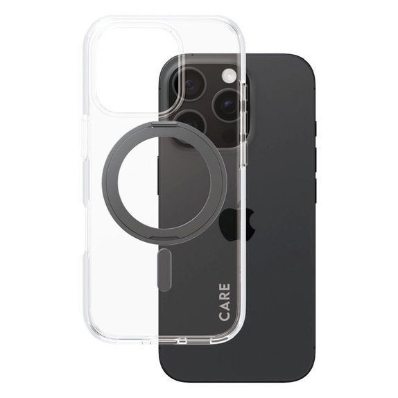 Θήκη Kickstand με MagSafe για iPhone 16 Pro, Μαύρο, CARE